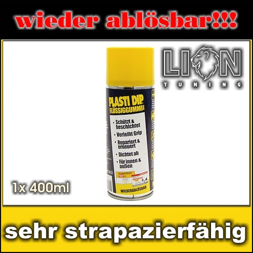 1x Plasti Dip Flüssiggummi Felgenfolie Sprühfolie Spray Beschichtung Gelb